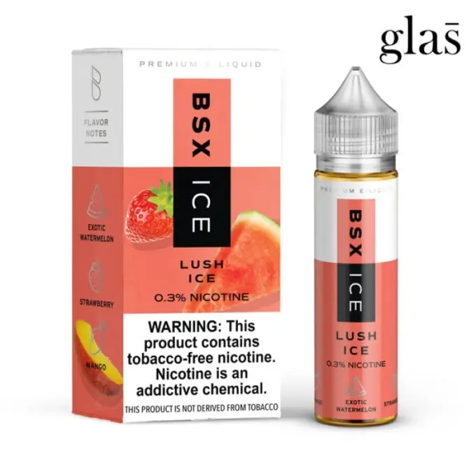 GLAS BASIX BSX ICE SERIES - LUSH ICE -FREEBASE-60ML