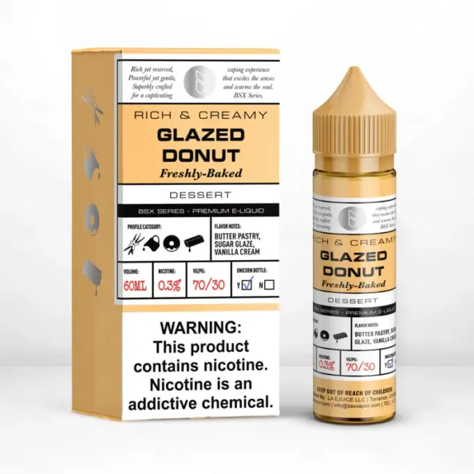 GLAS BASIX BSX SERIES - GLAZED DONUT -FREEBASE-60ML