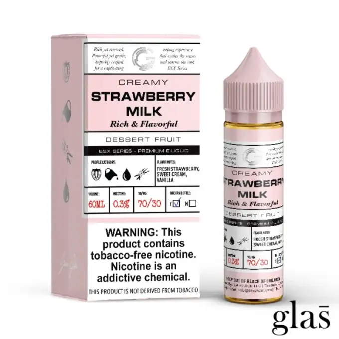 GLAS BASIX BSX SERIES - STRAWBERRY MILK - 6MG-FREEBASE-60ML