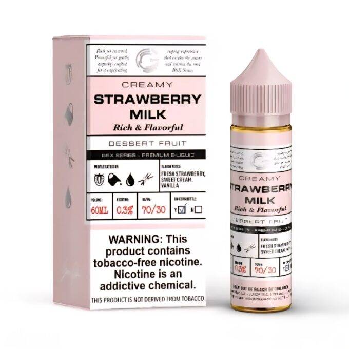 GLAS BASIX BSX SERIES - STRAWBERRY MILK - 6MG-FREEBASE-60ML-6MG