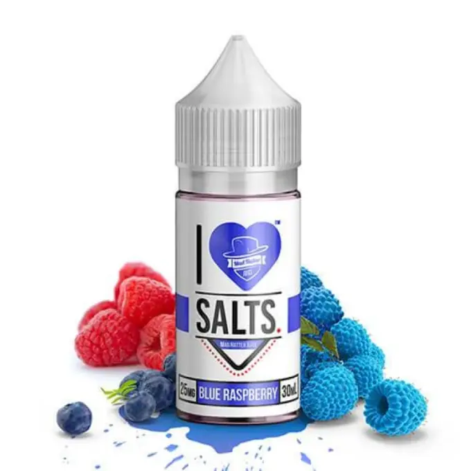 I LOVE SALTS BY MAD HATTER - BLUE RASPBERRY ICE - 30ML-25MG