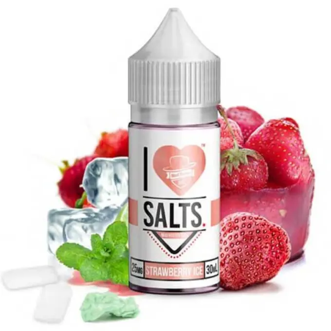 I LOVE SALTS BY MAD HATTER - STRAWBERRY ICE - 30ML-25MG