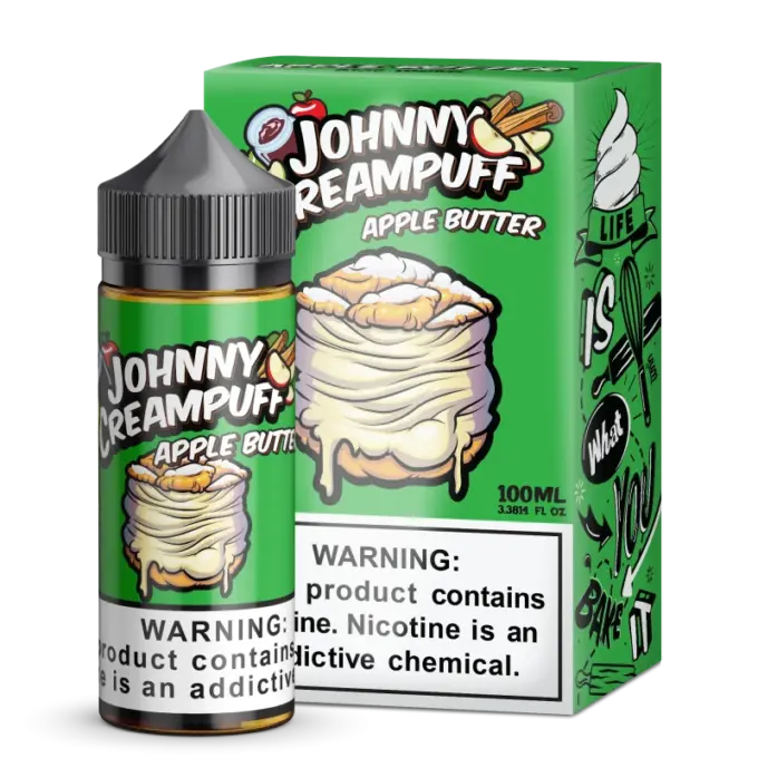 JOHNNY CREAMPUFF BY TINTED BREW - APPLE BUTTER - FREEBASE- 100ML-6MG