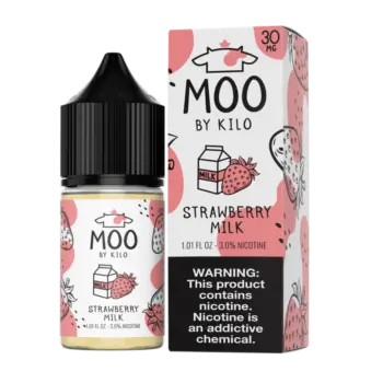 MOO E-LIQUIDS SALT BY KILO - STRAWBERRY MILK - 30ML-30MG/50MG