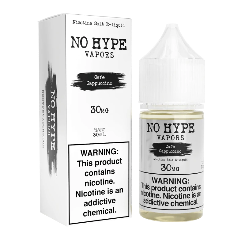 NO HYPE VAPORS SALT - CAFE CAPPUCCINO - 30ML-30MG
