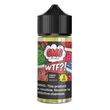 OMG E-LIQUID BY KILO - WTF STRAWBERRY SOURBELT - 100ML