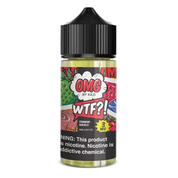 OMG E-LIQUID BY KILO - WTF STRAWBERRY SOURBELT - 100ML