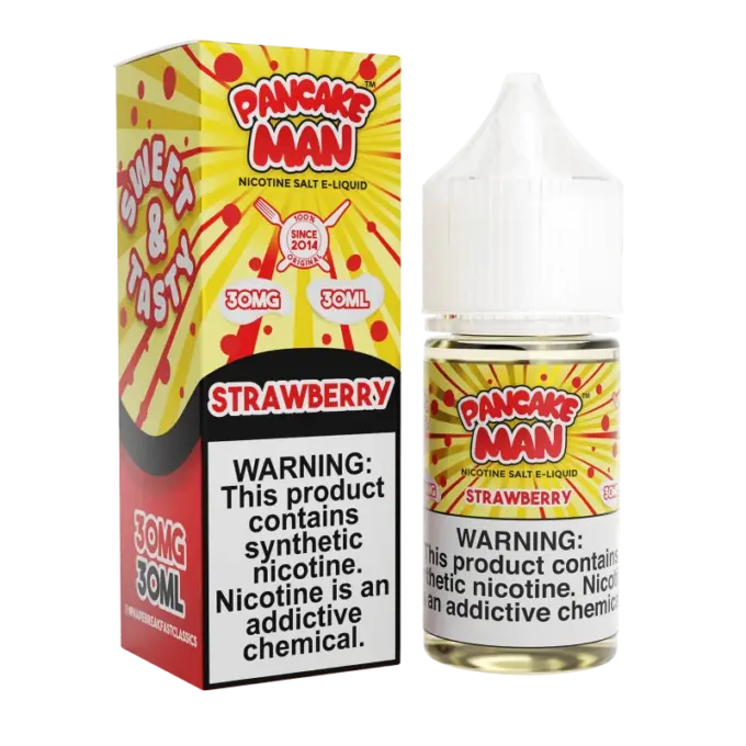 VAPE BREAKFAST CLASSICS SALT - PANCAKE MAN STRAWBERRY - 30ML-30MG
