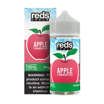 7DAZE REDS APPLE JUICE - STRAWBERRY ICED - 100ML-6MG