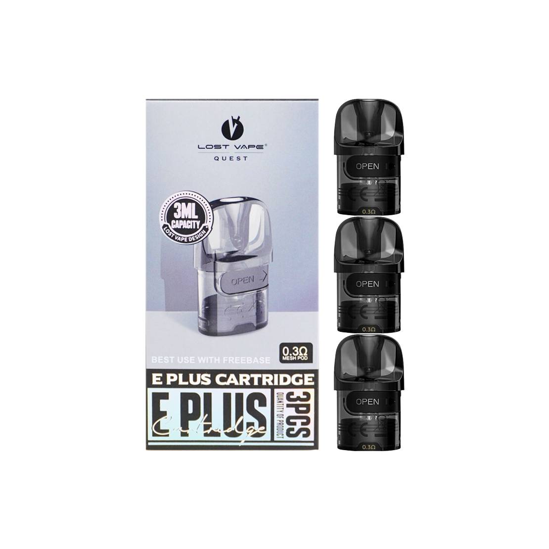 LOST VAPE : E PLUS CARTRIDGE 3ML - 图片 2