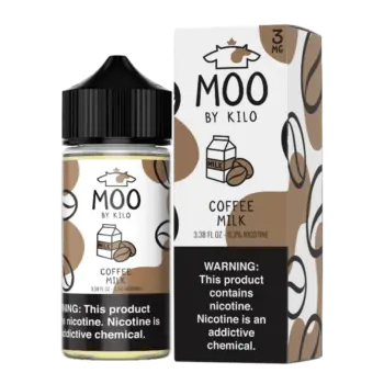 MOO E-LIQUIDS BY KILO - COFFEE MILK - 100ML-3MG/6MG