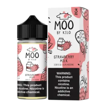 MOO E-LIQUIDS BY KILO - STRAWBERRY MILK - 100ML-6MG