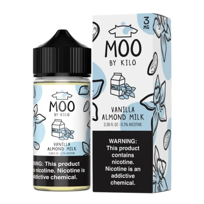 MOO E-LIQUIDS BY KILO - VANILLA ALMOND MILK - 100ML-6MG