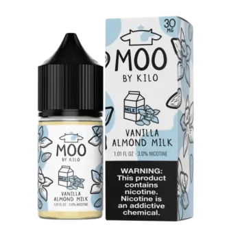 MOO E-LIQUIDS SALT BY KILO - VANILLA ALMOND MILK - 30ML-30MG/50MG