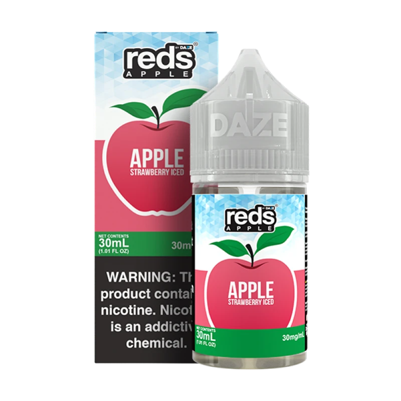 REDS 7DAZE SALT SERIES - 7DAZE STRAWBERRY ICED - 30ML-30MG