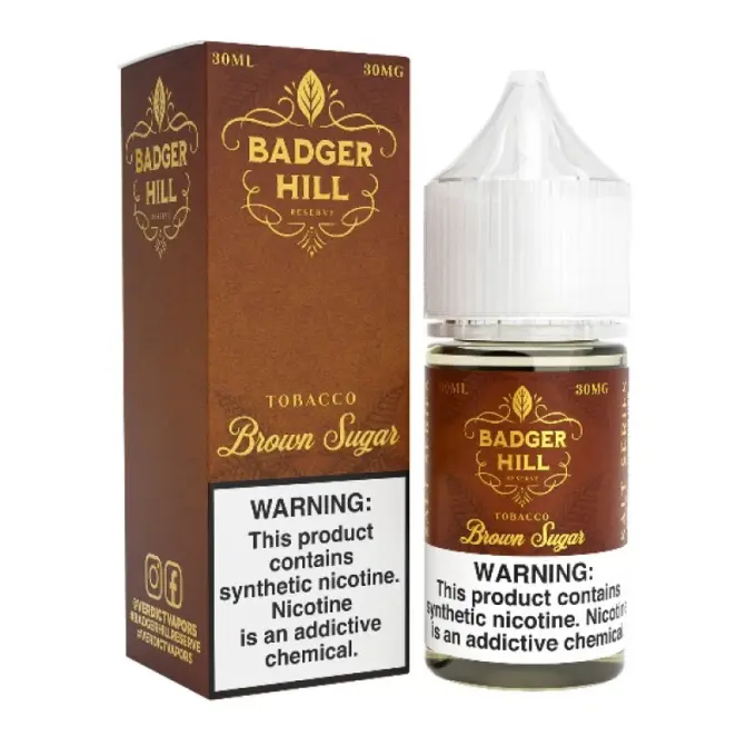 BADGER HILL SALT - BROWN SUGAR - 30ML