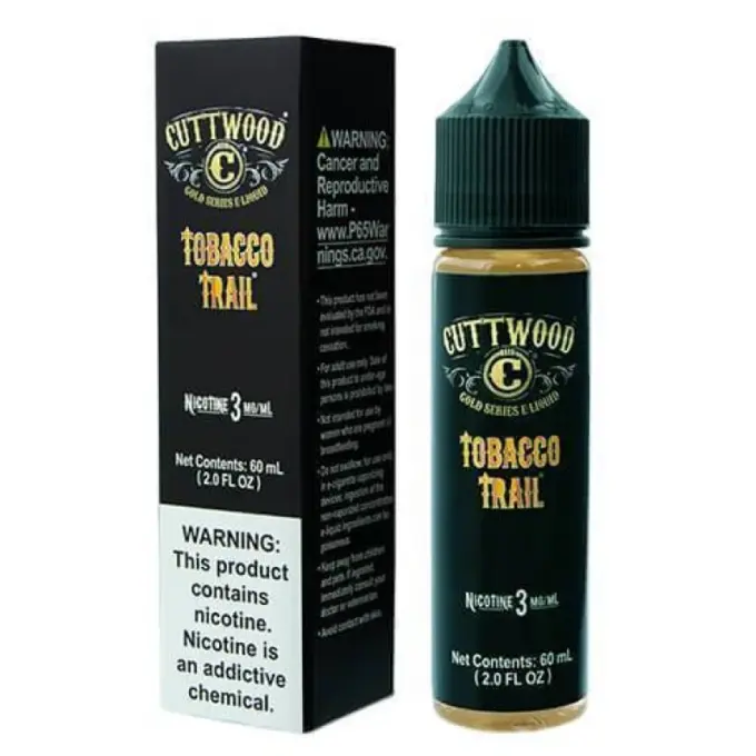 CUTTWOOD E-LIQUIDS - TOBACCO TRAIL - 60ML-6MG