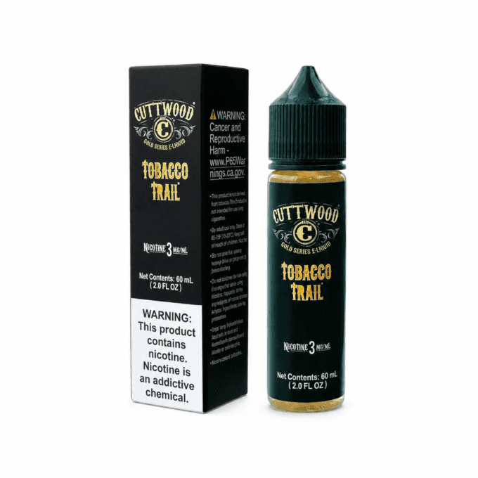 CUTTWOOD E-LIQUIDS - TOBACCO TRAIL - 60ML-3MG|6MG
