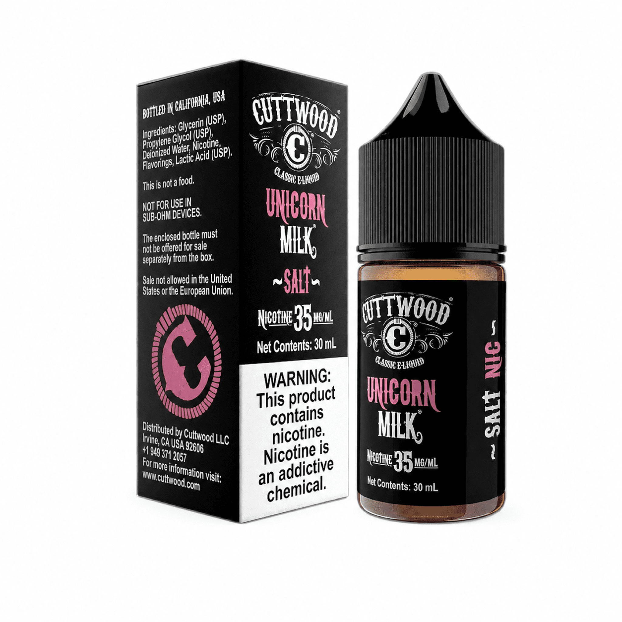 CUTTWOOD SALT - UNICORN MILK - 30ML-35MG/50MG