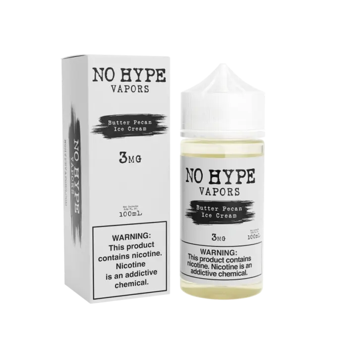 NO HYPE VAPORS - BUTTER PECAN ICE CREAM - 100ML-6MG