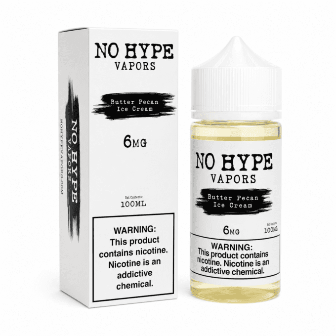 NO HYPE VAPORS - BUTTER PECAN ICE CREAM - 100ML-6MG