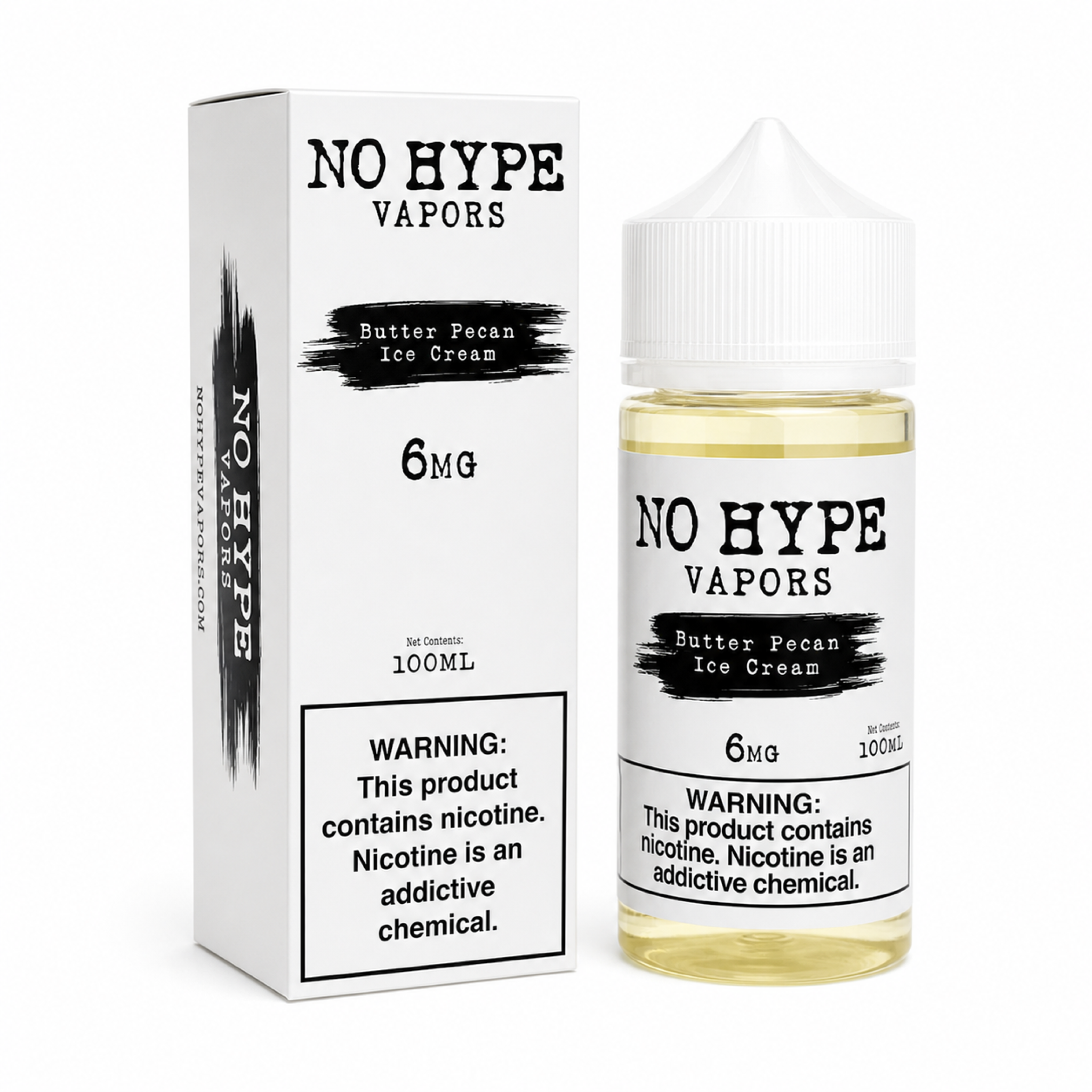 NO HYPE VAPORS - BUTTER PECAN ICE CREAM - 100ML-6MG