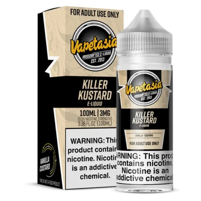 VAPETASIA - KILLER KUSTARD ORIGINAL - 100ML-6MG