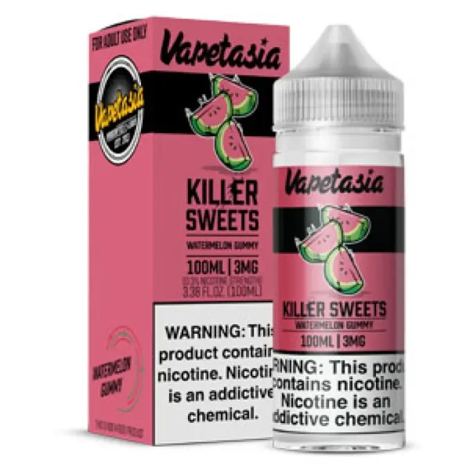 VAPETASIA - KILLER FRUITS WATERMELON GUMMY - 100ML-6MG