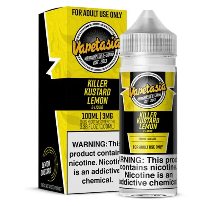 VAPETASIA - KILLER KUSTARD LEMON - 100ML-6MG