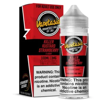 VAPETASIA - KILLER KUSTARD STRAWBERRY - 100ML-6MG