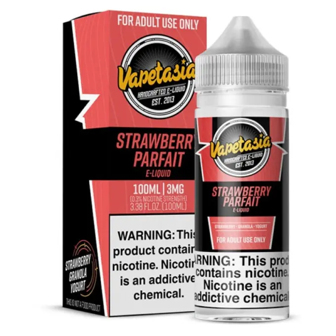 VAPETASIA - STRAWBERRY PARFAIT - 100ML-6MG