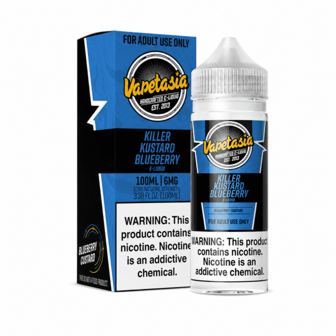 VAPETASIA - KILLER KUSTARD BLUEBERRY - 100ML-6MG