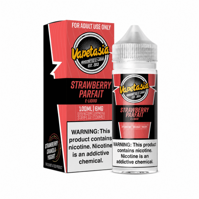 VAPETASIA - STRAWBERRY PARFAIT - 100ML-6MG