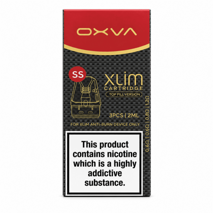 OXVA XLIM TOP FILL CARTRIDGE STAINLESS STEEL DNA专用(3PCS)