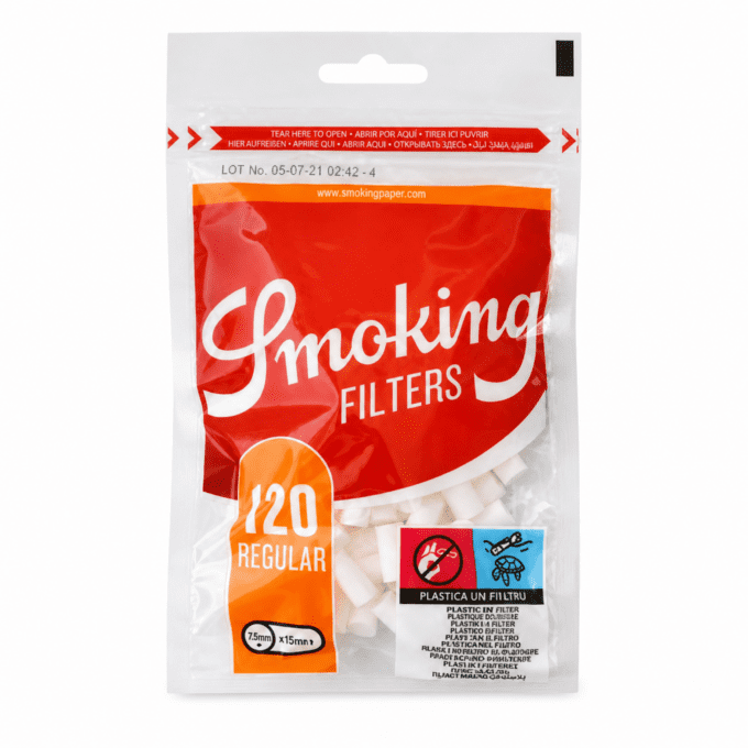 SMOKING REGULAR CLASSIC FITER 7.5MM ORANGE 25