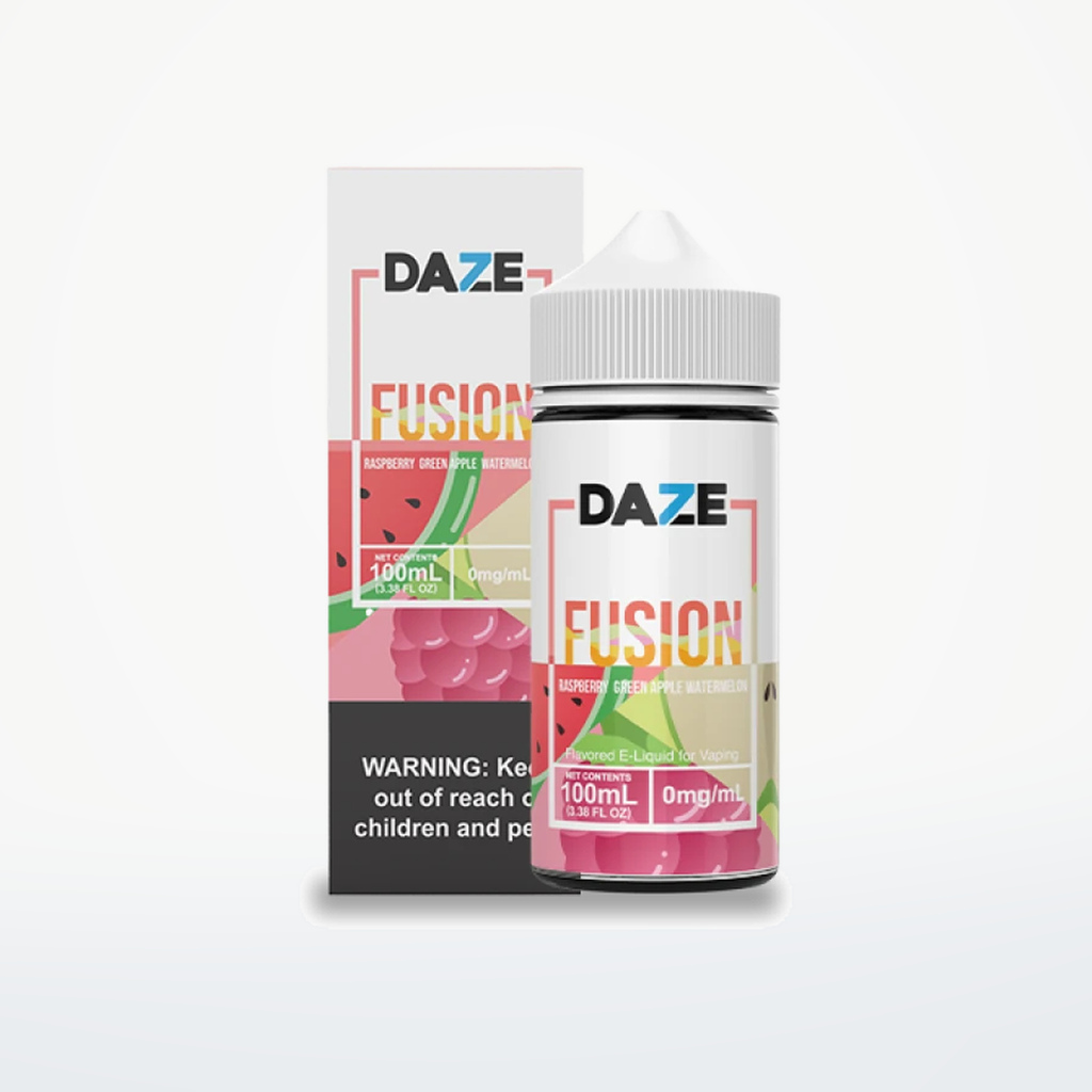 7DAZE FUSION TFN - RASPBERRY GREEN APPLE WATERMELON - 100ML-6MG - SKU G3-10