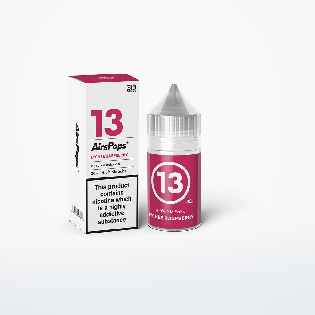 AIRSCREAM-NO.13-LYCHEE RASPBERRY-SALT-30ml-40MG - SKU F1-25