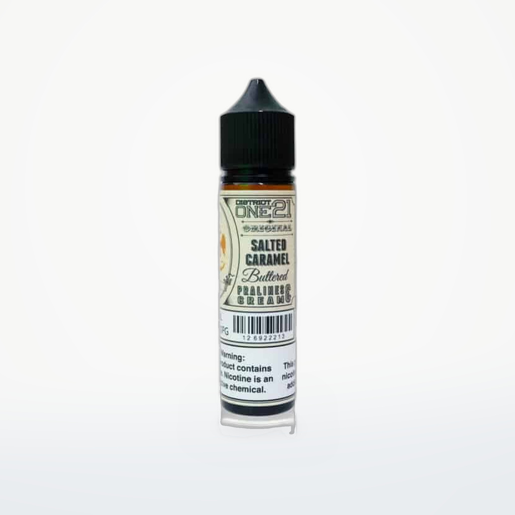 DISTRICT ONE21 : SALTED CARAMEL BUTTERED-FREEBASE-60ML-21区咸奶