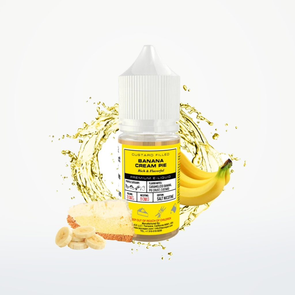 GLAS BASIX BSX NIC SALTS - BANANA CREAM PIE - 30ML-30MG - SKU H1-19
