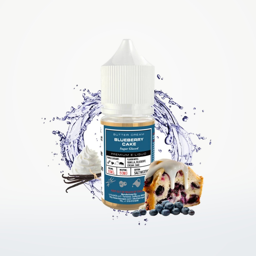 GLAS BASIX BSX NIC SALTS - BLUEBERRY CAKE - 30ML-30MG - SKU H1-20