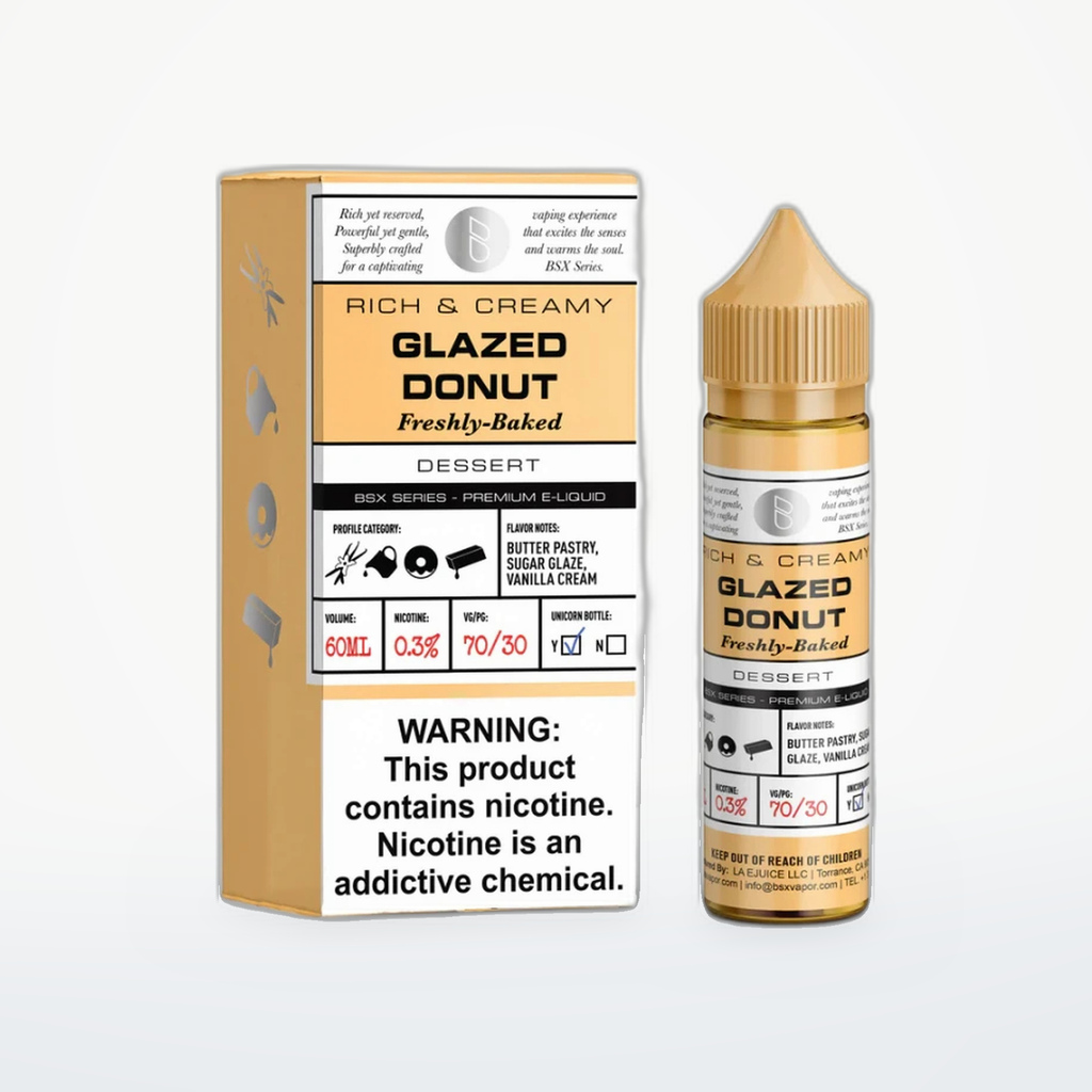 GLAS BASIX BSX SERIES - GLAZED DONUT -FREEBASE-60ML-6MG - SKU H3-25