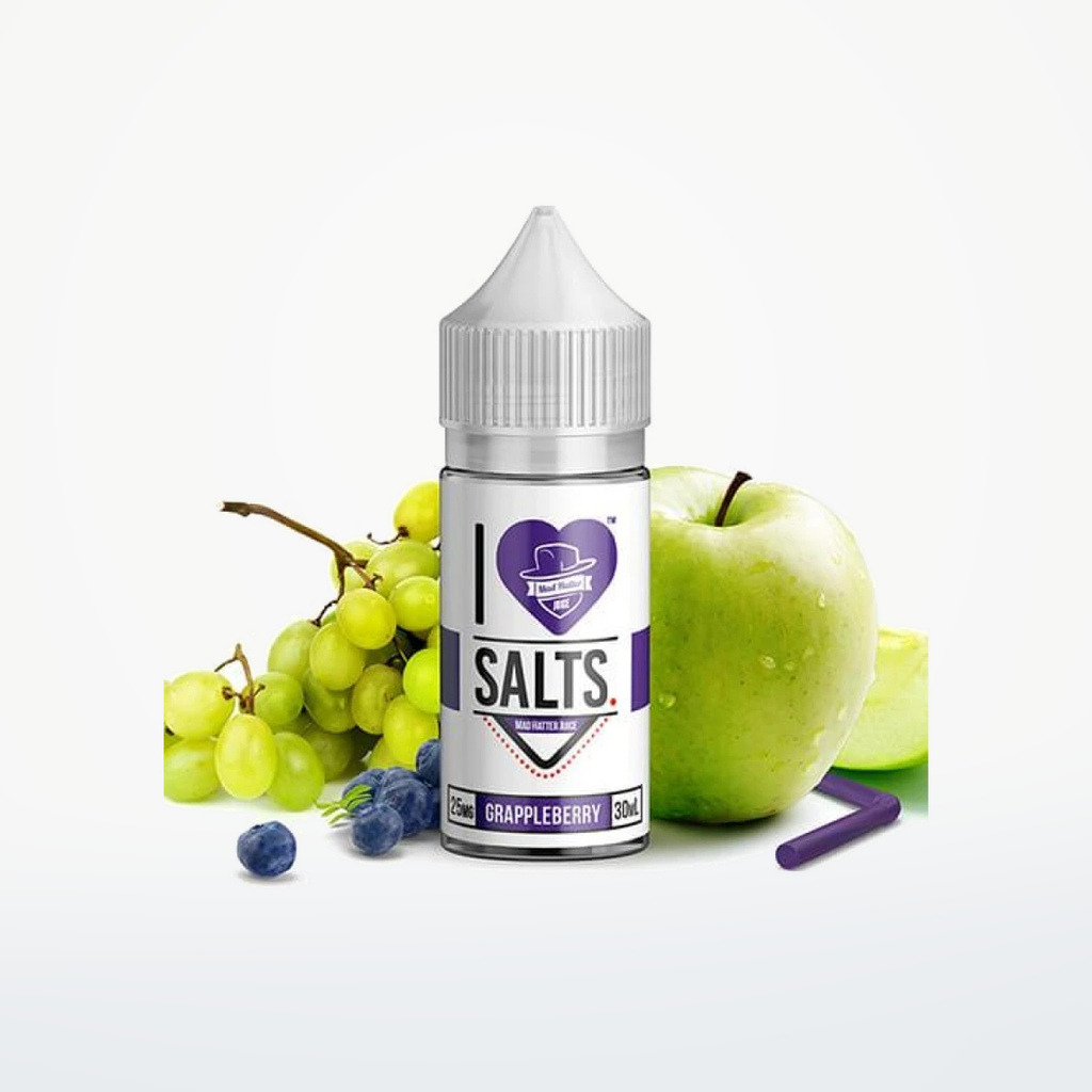 I LOVE SALTS BY MAD HATTER - GRAPPLEBERRY - 30ML-25MG - SKU G1-13