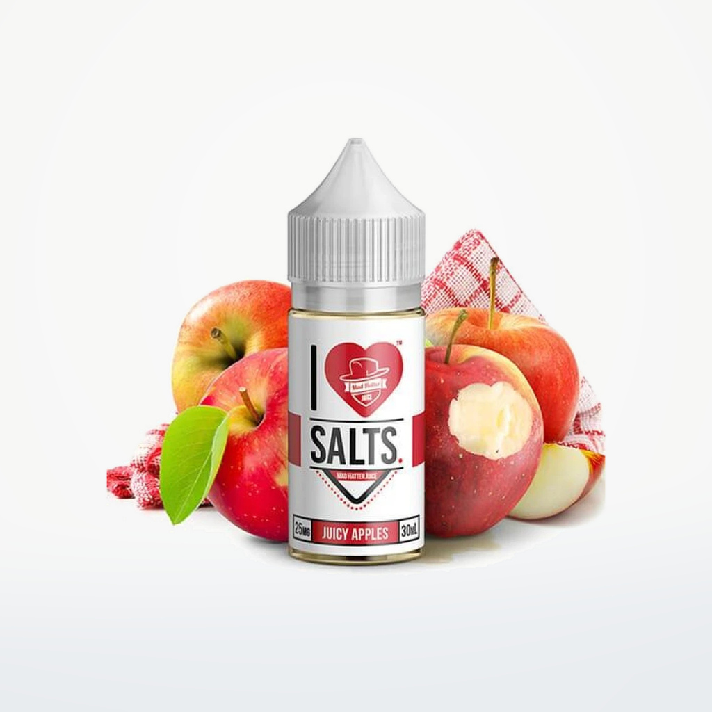 I LOVE SALTS BY MAD HATTER - JUICY APPLES - 30ML-25MG - SKU G1-20