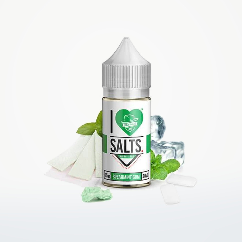I LOVE SALTS BY MAD HATTER - SPEARMINT GUM - 30ML-25MG - SKU G1-14