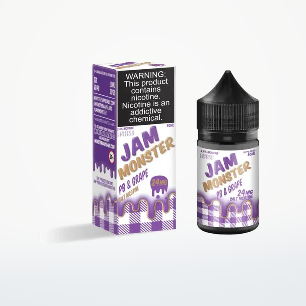 JAM MONSTER-PB GRAPE 48MG-SALT-30M - SKU H1-12