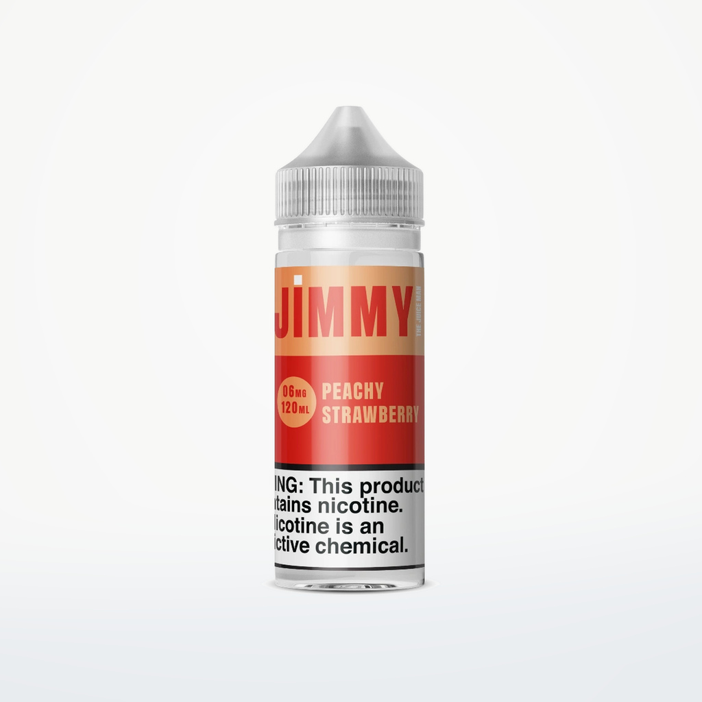 JIMMY THE JUICEMAN - PEACHY STRAWBERRY - 120ML-6MG - SKU G3-37