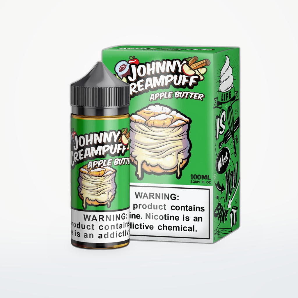 JOHNNY CREAMPUFF BY TINTED BREW - APPLE BUTTER - FREEBASE- 100ML-6MG - SKU G3-16