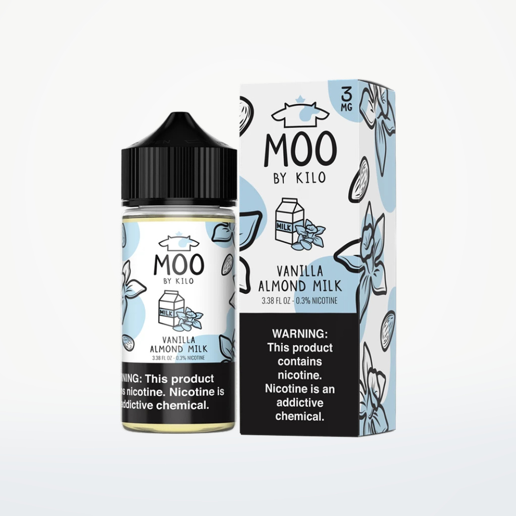 MOO E-LIQUIDS BY KILO - VANILLA ALMOND MILK - 100ML-6MG - SKU G2-3