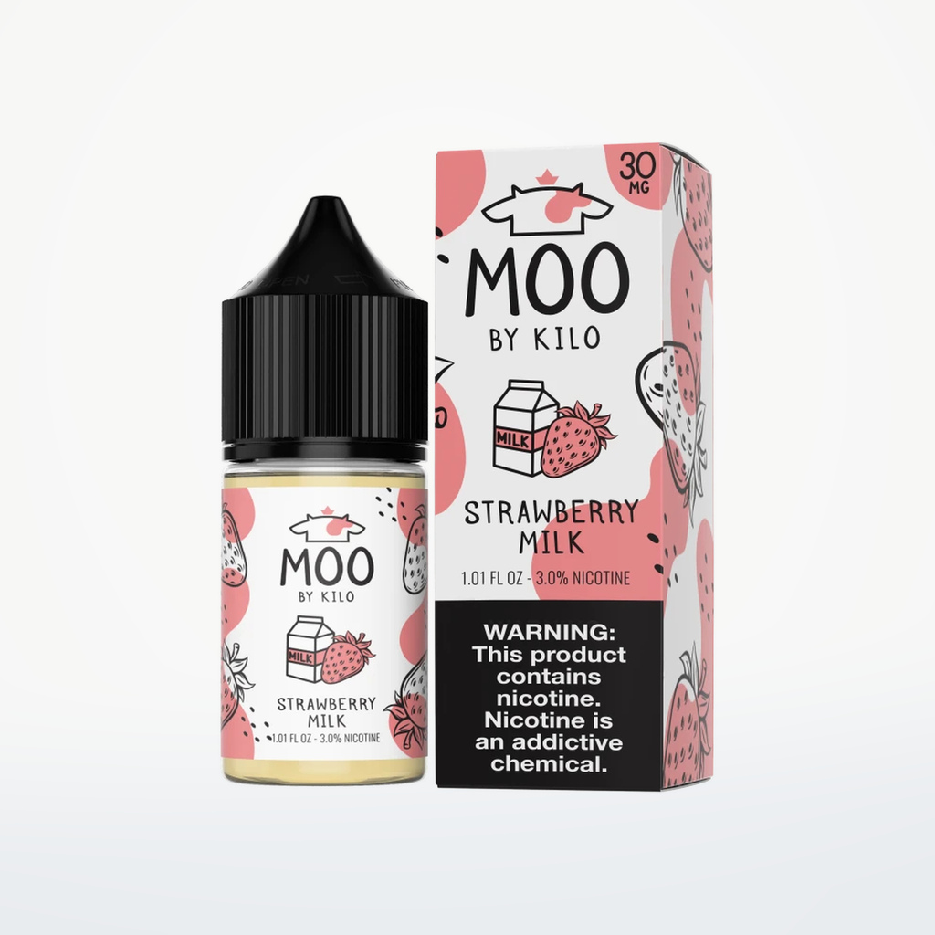 MOO E-LIQUIDS SALT BY KILO - STRAWBERRY MILK - 30ML-50MG - SKU H1-7