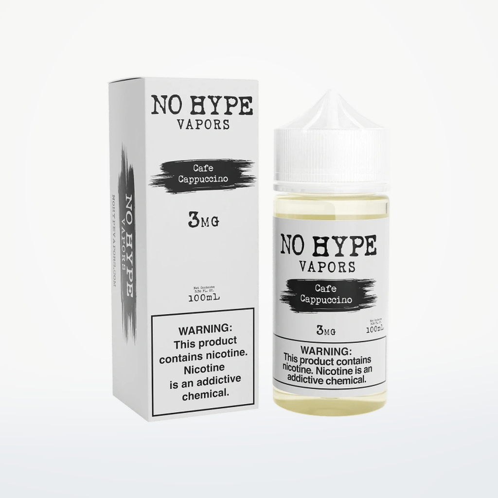 NO HYPE VAPORS - CAFE CAPPUCCINO - 100ML-6MG - SKU G3-26